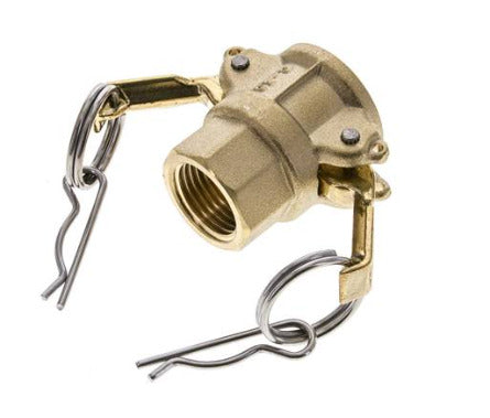 Camlock DN 15 (1/2'') Brass Coupling Rp 1/2'' Female Thread Type D MIL-C-27487