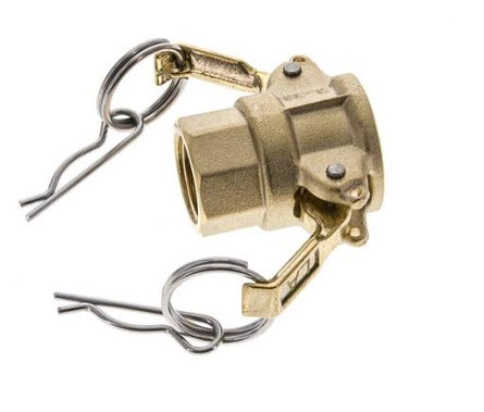 Camlock DN 15 (1/2'') Brass Coupling Rp 1/2'' Female Thread Type D MIL-C-27487