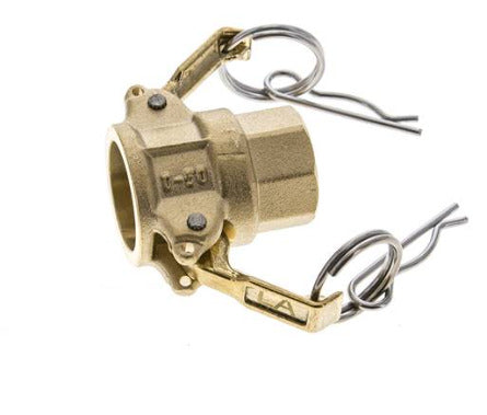 Camlock DN 15 (1/2'') Brass Coupling Rp 1/2'' Female Thread Type D MIL-C-27487