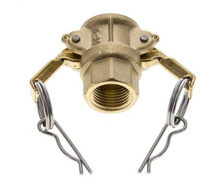 Camlock DN 15 (1/2'') Brass Coupling Rp 1/2'' Female Thread Type D MIL-C-27487