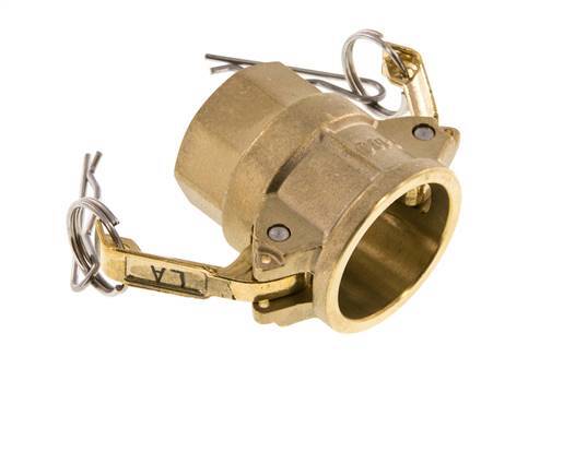 Camlock DN 25 (1'') Brass Coupling Rp 1'' Female Thread Type D MIL-C-27487