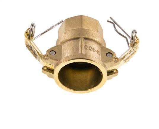 Camlock DN 25 (1'') Brass Coupling Rp 1'' Female Thread Type D MIL-C-27487