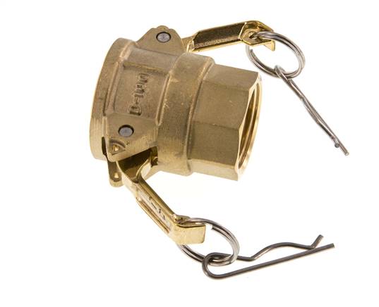 Camlock DN 25 (1'') Brass Coupling Rp 1'' Female Thread Type D MIL-C-27487