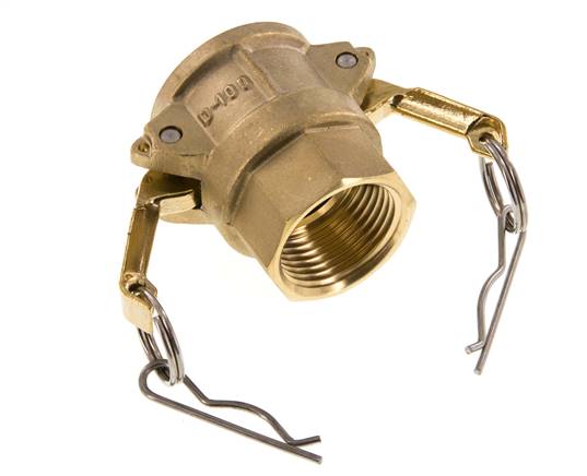 Camlock DN 25 (1'') Brass Coupling Rp 1'' Female Thread Type D MIL-C-27487