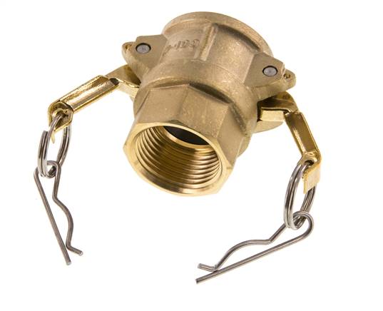 Camlock DN 25 (1'') Brass Coupling Rp 1'' Female Thread Type D MIL-C-27487