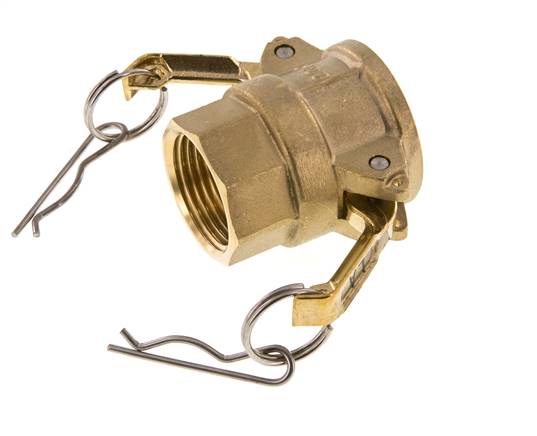 Camlock DN 25 (1'') Brass Coupling Rp 1'' Female Thread Type D MIL-C-27487