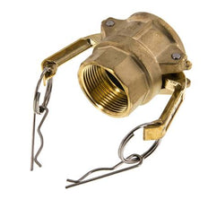Camlock DN 32 (1 1/4'') Brass Coupling Rp 1 1/4'' Female Thread Type D MIL-C-27487
