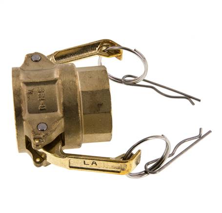 Camlock DN 32 (1 1/4'') Brass Coupling Rp 1 1/4'' Female Thread Type D MIL-C-27487