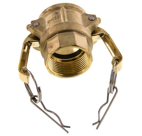 Camlock DN 32 (1 1/4'') Brass Coupling Rp 1 1/4'' Female Thread Type D MIL-C-27487