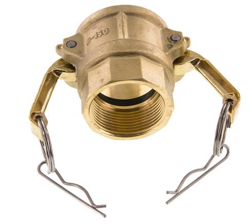 Camlock DN 40 (1 1/2'') Brass Coupling Rp 1 1/2'' Female Thread Type D MIL-C-27487