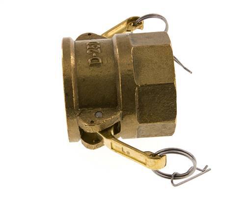 Camlock DN 60 (2 1/2'') Brass Coupling Rp 2 1/2'' Female Thread Type D MIL-C-27487