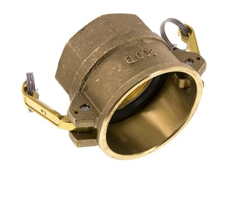 Camlock DN 75 (3'') Brass Coupling Rp 3'' Female Thread Type D MIL-C-27487