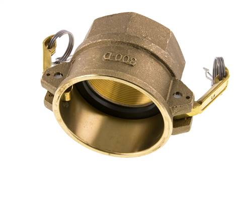 Camlock DN 75 (3'') Brass Coupling Rp 3'' Female Thread Type D MIL-C-27487