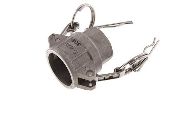 Camlock DN 20 (3/4'') Aluminium Coupling Rp 3/4'' Female Thread Type D MIL-C-27487