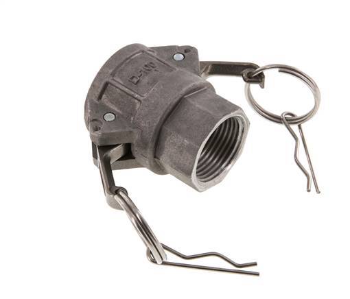 Camlock DN 25 (1'') Aluminium Coupling Rp 1'' Female Thread Type D MIL-C-27487