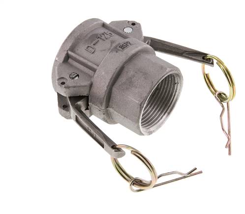 Camlock DN 32 (1 1/4'') Aluminium Coupling Rp 1 1/4'' Female Thread Type D MIL-C-27487