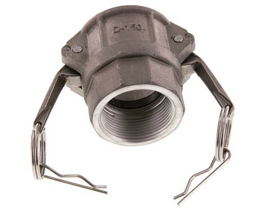 Camlock DN 40 (1 1/2'') Aluminium Coupling Rp 1 1/2'' Female Thread Type D MIL-C-27487