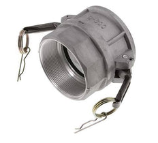 Camlock DN 75 (3'') Aluminium Coupling Rp 3'' Female Thread Type D MIL-C-27487
