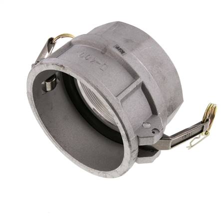 Camlock DN 90 (4'') Aluminium Coupling Rp 4'' Female Thread Type D MIL-C-27487