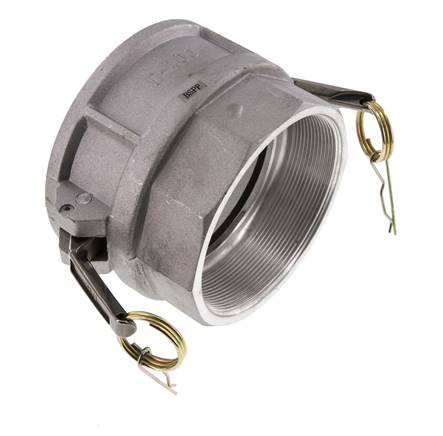 Camlock DN 140 (6'') Aluminium Coupling Rp 6'' Female Thread Type D MIL-C-27487