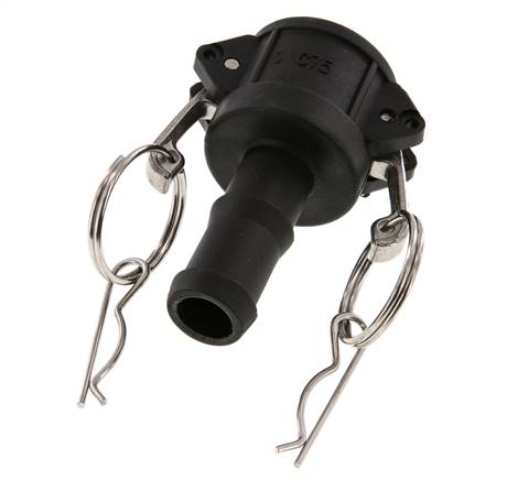 Camlock DN 20 (3/4'') Polypropylene Coupling Hose Pillar (19 mm) Type C MIL-C-27487
