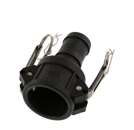 Camlock DN 32 (1 1/4'') Polypropylene Coupling Hose Pillar (32 mm) Type C MIL-C-27487