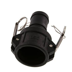Camlock DN 40 (1 1/2'') Polypropylene Coupling Hose Pillar (38 mm) Type C MIL-C-27487
