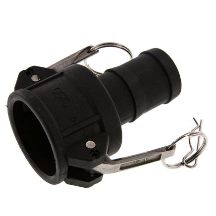 Camlock DN 40 (1 1/2'') Polypropylene Coupling Hose Pillar (38 mm) Type C MIL-C-27487
