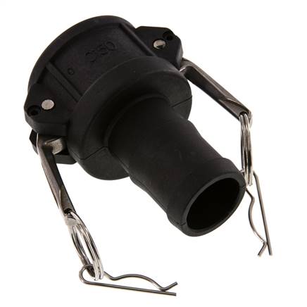 Camlock DN 40 (1 1/2'') Polypropylene Coupling Hose Pillar (38 mm) Type C MIL-C-27487