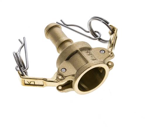 Camlock DN 15 (1/2'') Brass Coupling Hose Pillar (13 mm) Type C MIL-C-27487