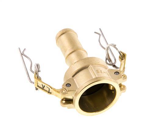 Camlock DN 20 (3/4'') Brass Coupling Hose Pillar (19 mm) Type C MIL-C-27487