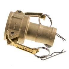 Camlock DN 40 (1 1/2'') Brass Coupling Hose Pillar (38 mm) Type C MIL-C-27487
