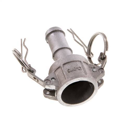 Camlock DN 20 (3/4'') Aluminium Coupling Hose Pillar (19 mm) Type C MIL-C-27487