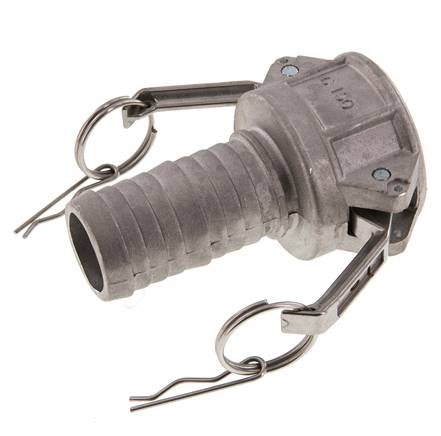 Camlock DN 40 (1 1/2'') Aluminium Coupling Hose Pillar (38 mm) Type C MIL-C-27487