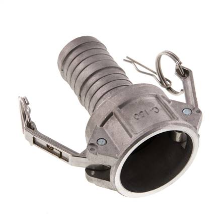 Camlock DN 40 (1 1/2'') Aluminium Coupling Hose Pillar (38 mm) Type C MIL-C-27487