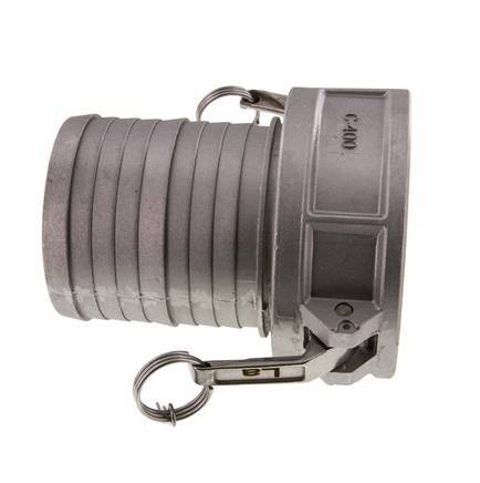 Camlock DN 90 (4'') Aluminium Coupling Hose Pillar (100 mm) Type C MIL-C-27487
