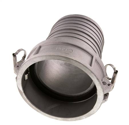 Camlock DN 140 (6'') Aluminium Coupling Hose Pillar (150 mm) Type C MIL-C-27487