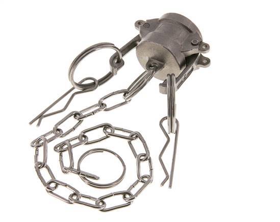 Camlock DN 15 (1/2'') Stainless Steel Coupling End Cap Type DC MIL-C-27487