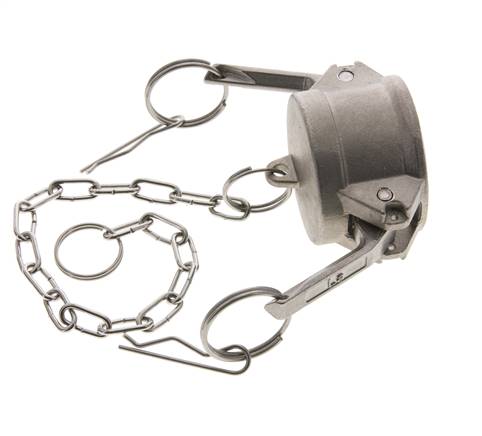 Camlock DN 40 (1 1/2'') Stainless Steel Coupling End Cap Type DC MIL-C-27487