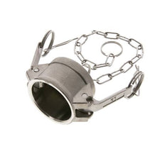 Camlock DN 40 (1 1/2'') Stainless Steel Coupling End Cap Type DC MIL-C-27487