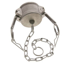 Camlock DN 40 (1 1/2'') Stainless Steel Coupling End Cap Type DC MIL-C-27487