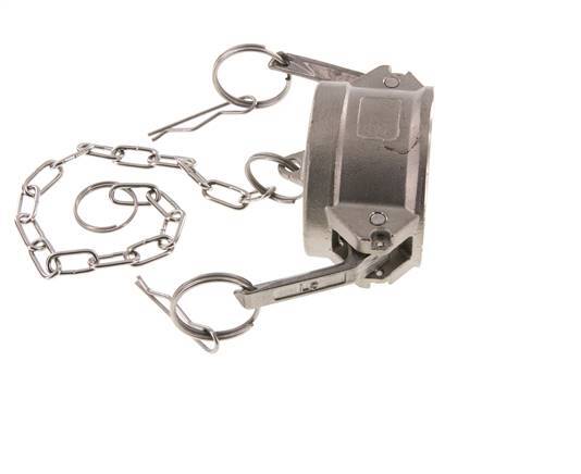 Camlock DN 50 (2'') Stainless Steel Coupling End Cap Type DC MIL-C-27487