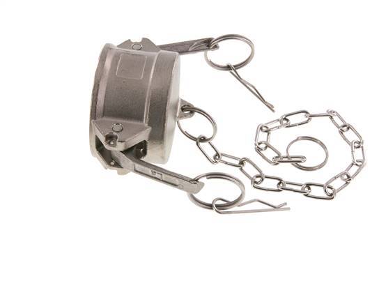 Camlock DN 50 (2'') Stainless Steel Coupling End Cap Type DC MIL-C-27487