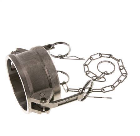 Camlock DN 60 (2 1/2'') Stainless Steel Coupling End Cap Type DC MIL-C-27487