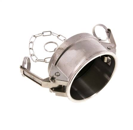 Camlock DN 75 (3'') Stainless Steel Coupling End Cap Type DC MIL-C-27487