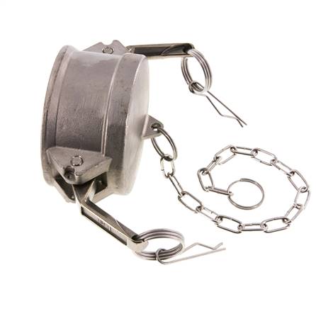 Camlock DN 75 (3'') Stainless Steel Coupling End Cap Type DC MIL-C-27487