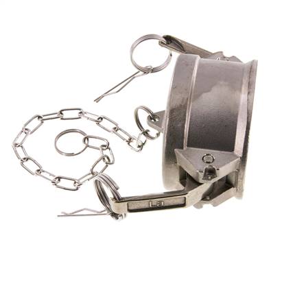 Camlock DN 75 (3'') Stainless Steel Coupling End Cap Type DC MIL-C-27487