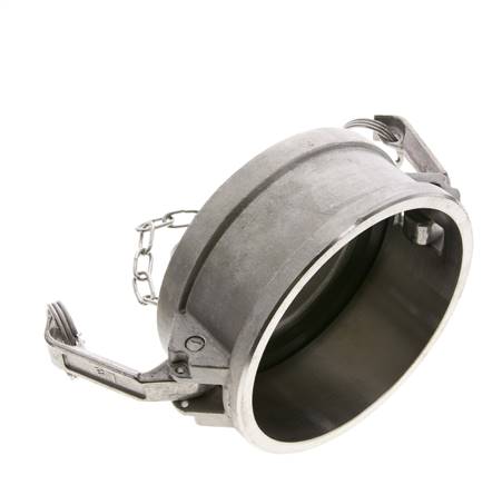 Camlock DN 90 (4'') Stainless Steel Coupling End Cap Type DC MIL-C-27487