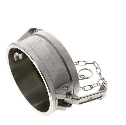 Camlock DN 90 (4'') Stainless Steel Coupling End Cap Type DC MIL-C-27487