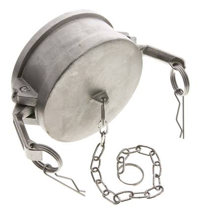 Camlock DN 90 (4'') Stainless Steel Coupling End Cap Type DC MIL-C-27487
